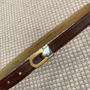 Vintage Emmanuel pour Canada genuine reptile belt